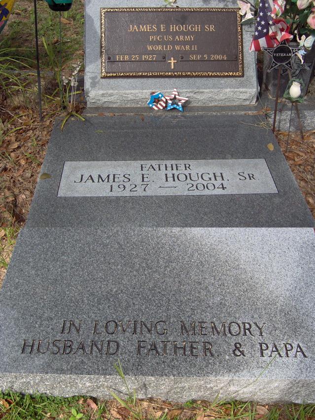 Headstone for Hough, James E Sr